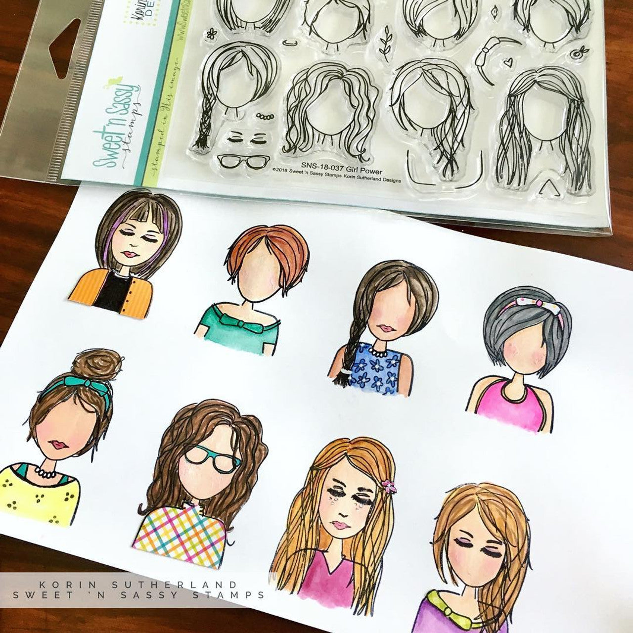 Girl Power Clear Stamp Set