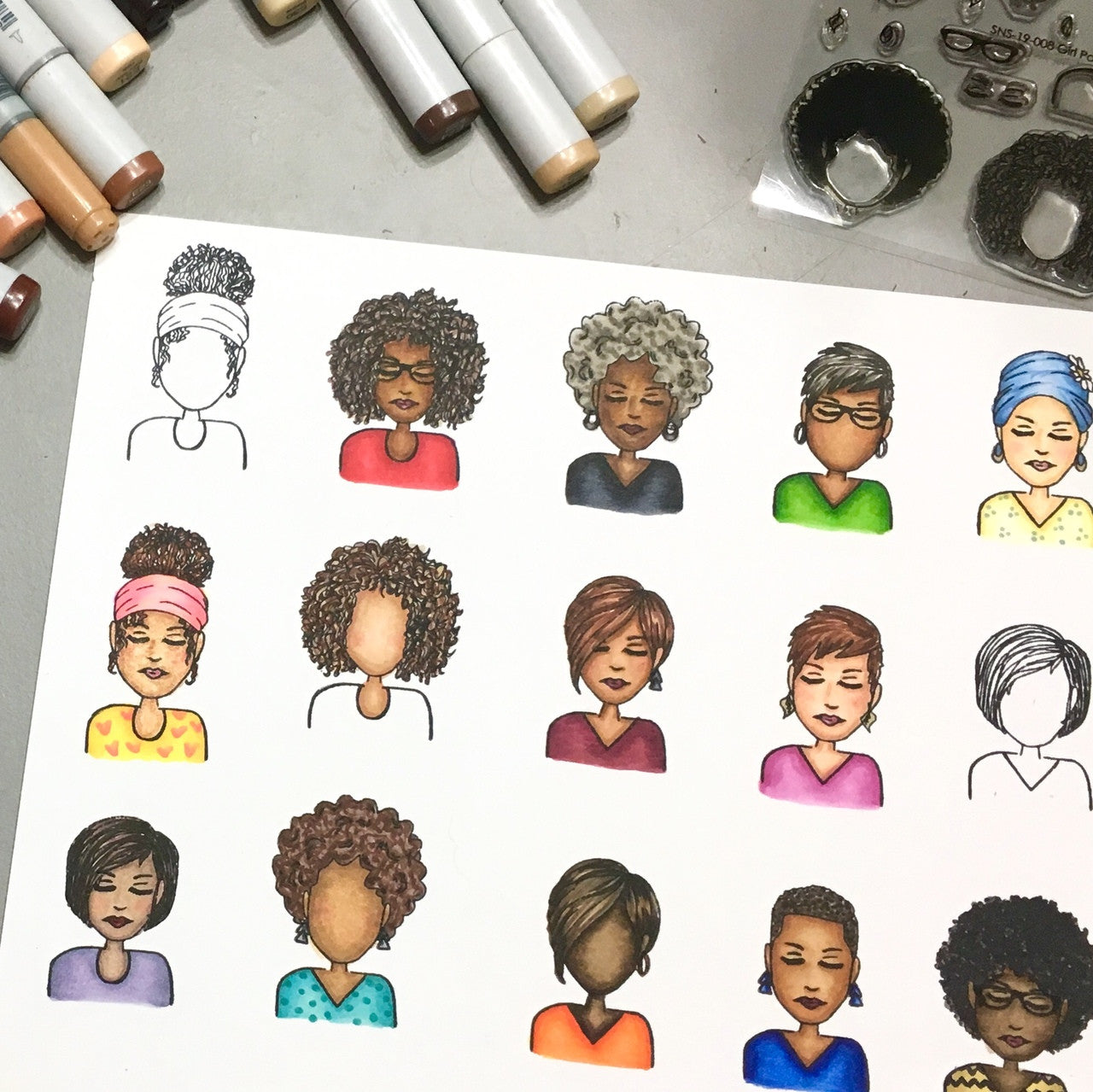 Girl Power 2 Clear Stamp Set