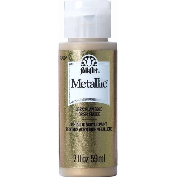 Folk Art Matte Paint- Glam Gold - 2 oz.