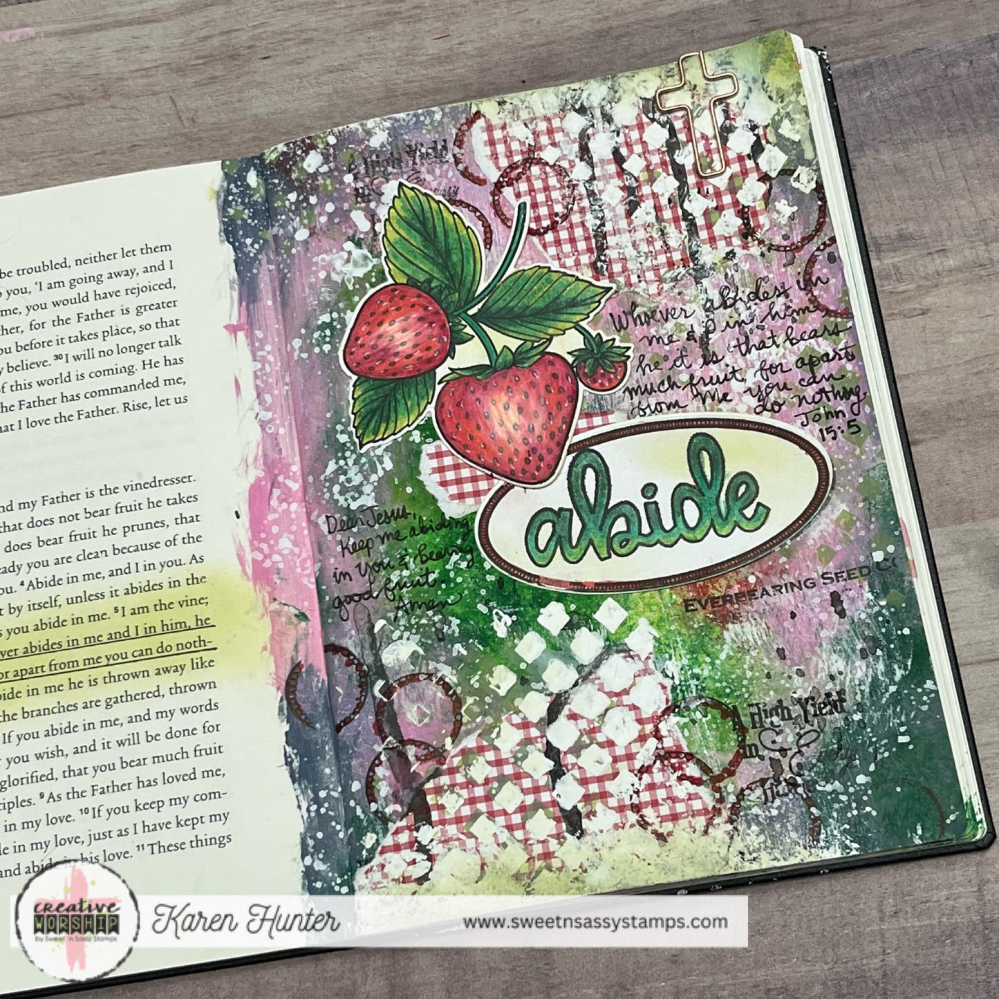 Vintage Strawberry Seed Packet Clear Stamp Set