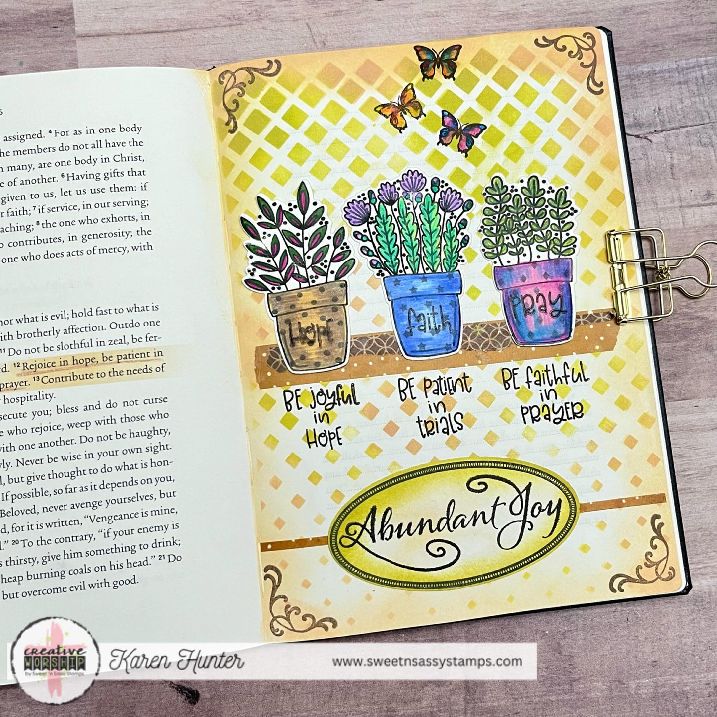 Vintage Strawberry Seed Packet Clear Stamp Set
