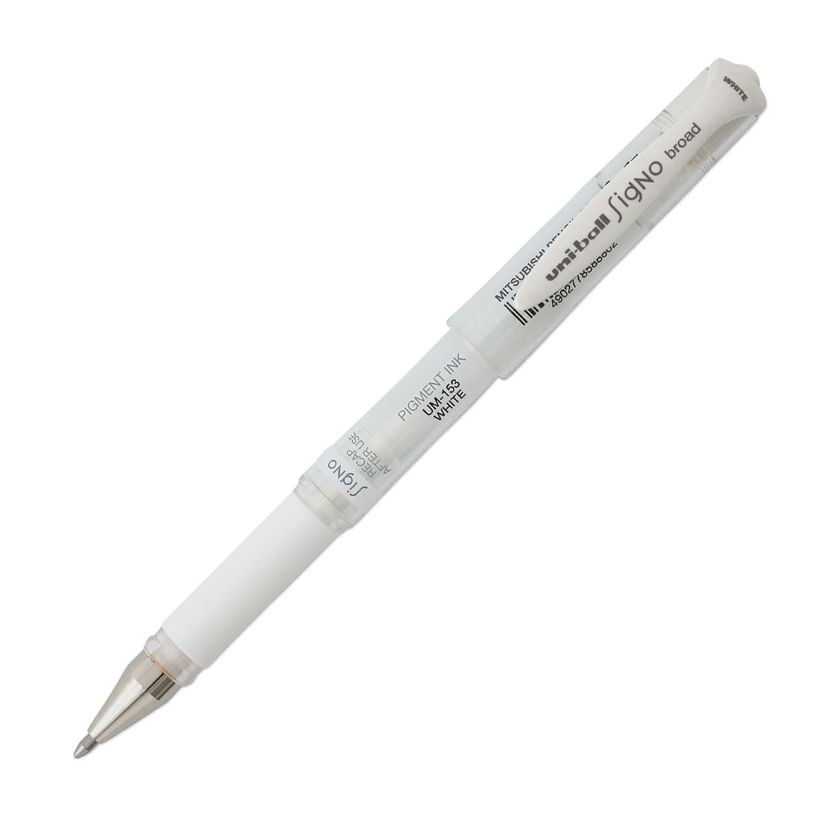 Signo Uni-ball Gel Pen - White -UM-153