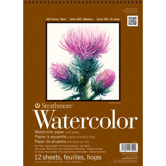 Strathmore Watercolor Paper Pad - 9x12 - 140lb - 12 sheets