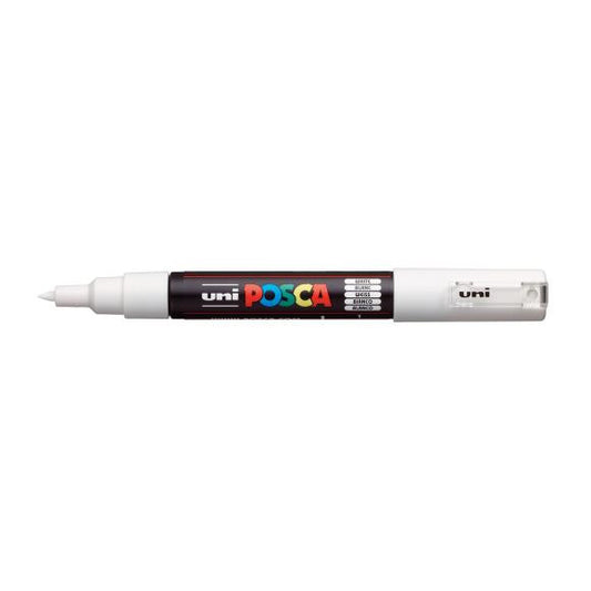 Uni Posca Paint Pen Marker Extra Fine Bullet Tip 1M: White