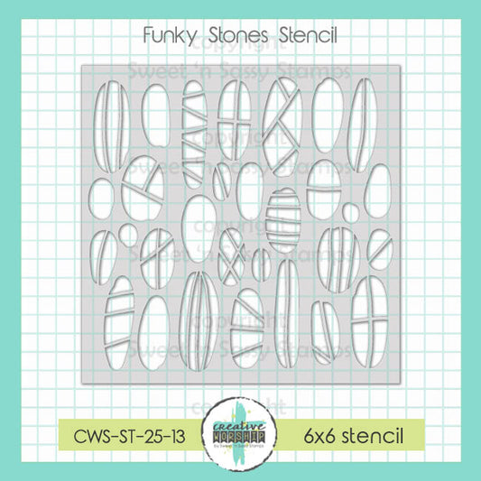 Funky Stones Stencil