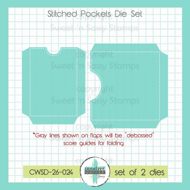 Stitched Pockets Die Set