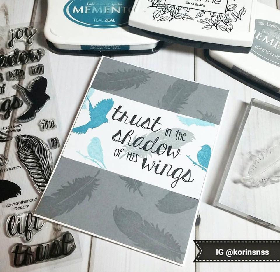 His Wings Clear Stamp Set