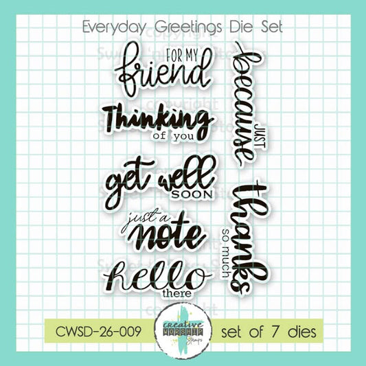 PREORDER Everyday Greetings Die Set