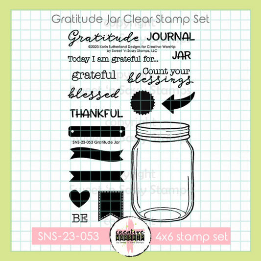 Gratitude Jar Clear Stamp Set