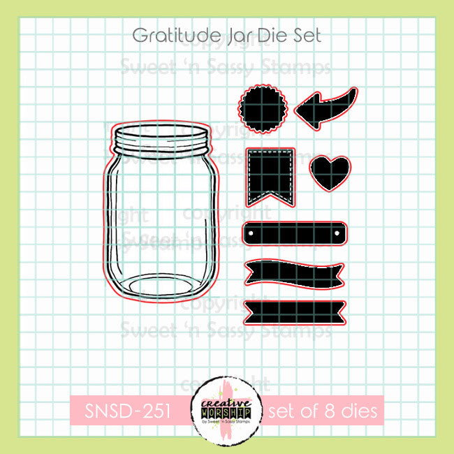 Gratitude Jar Die Set