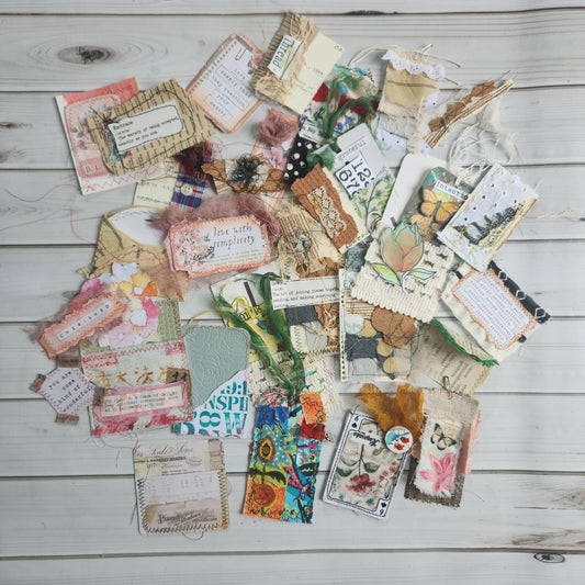Stamping by the Sea-Tybee Island: Stitched Fabric/Paper Clusters & Ephemera Workshop