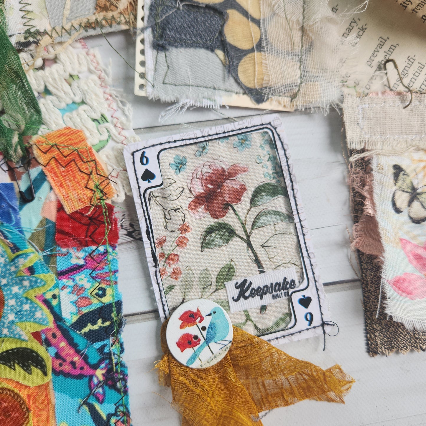 Stamping by the Sea-Tybee Island: Stitched Fabric/Paper Clusters & Ephemera Workshop