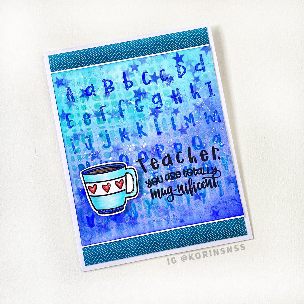 Mini Bold Print Alpha Clear Stamp Set