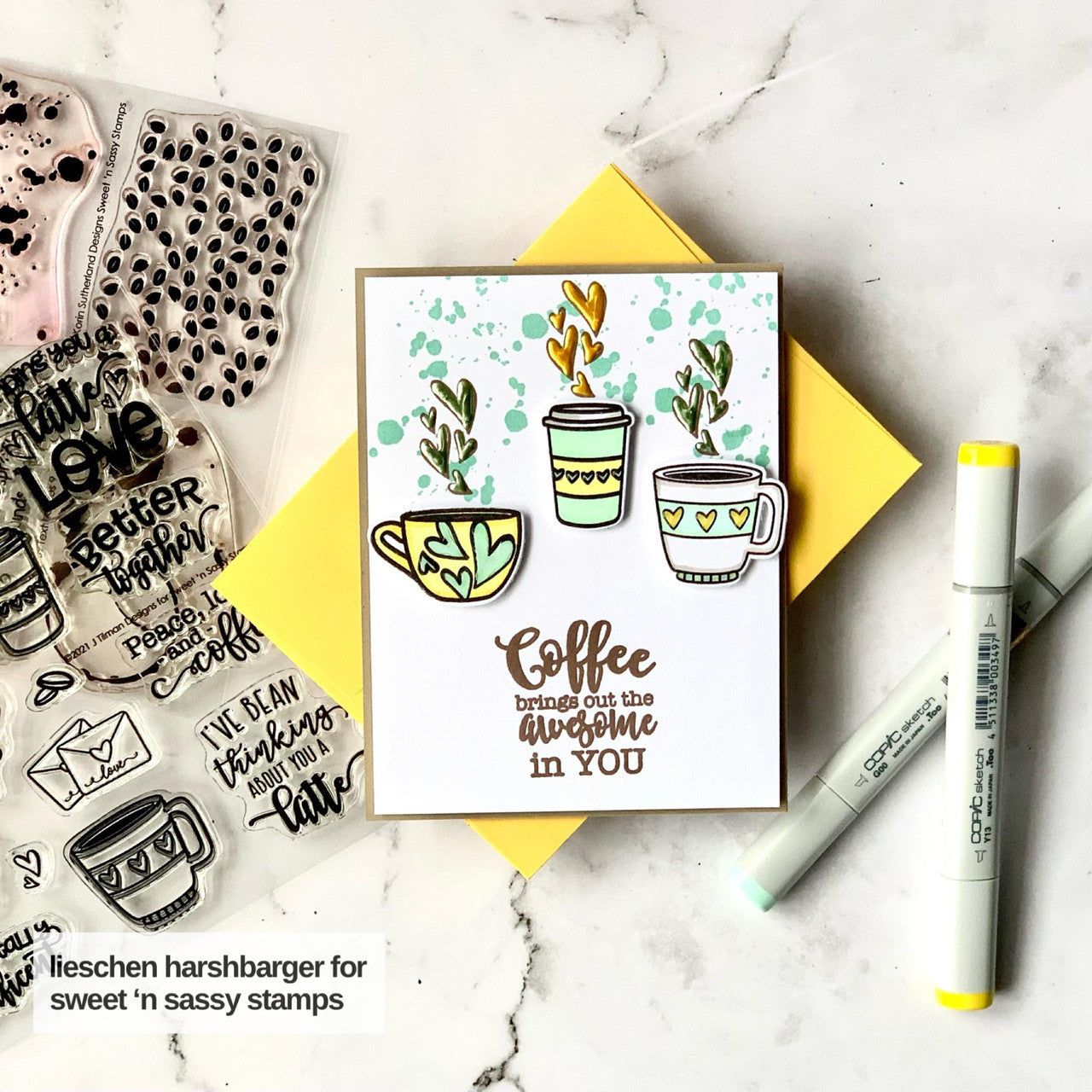 Latte Love Stamp & Die Bundle