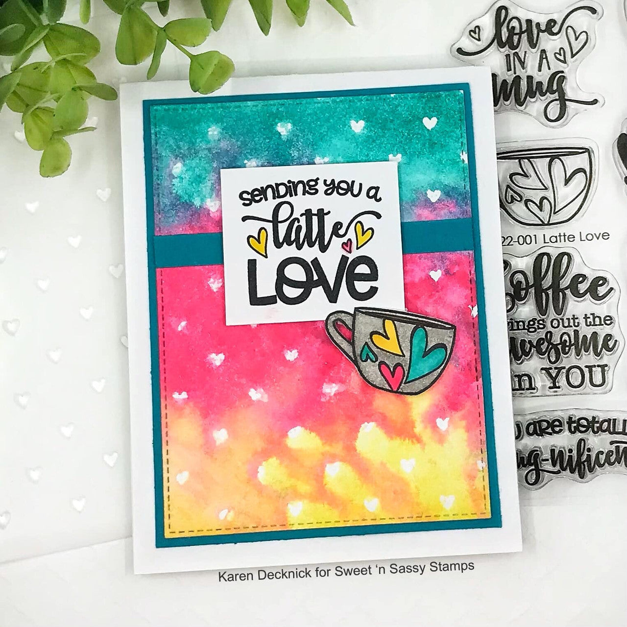 Latte Love Clear Stamp Set