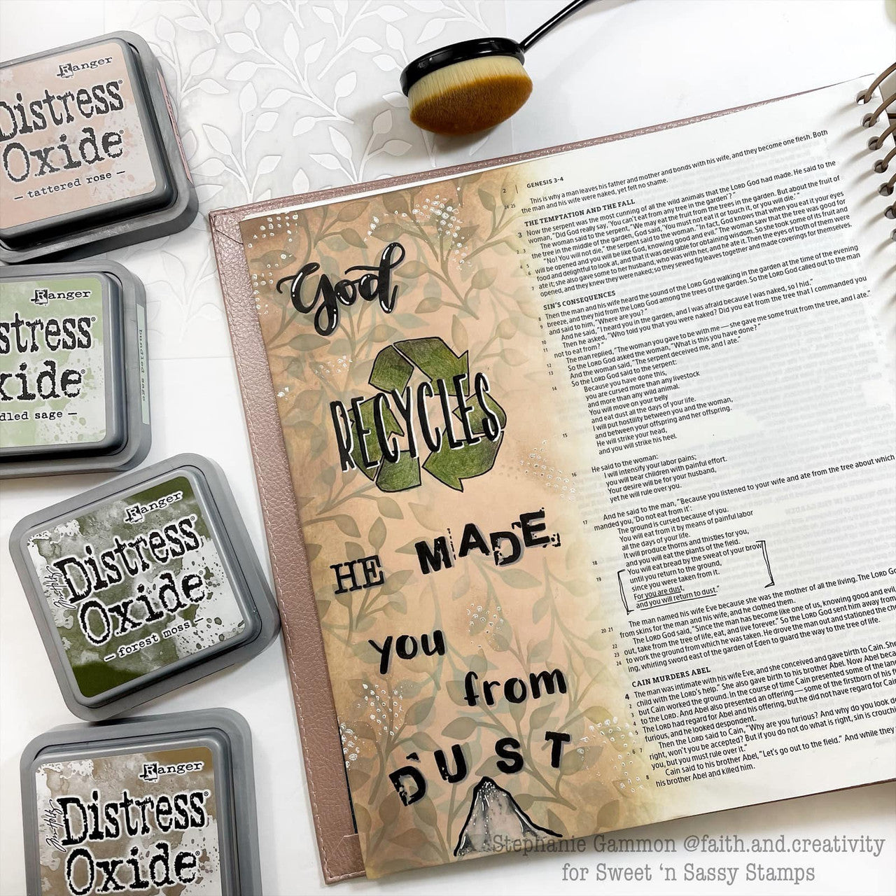 Messy Stamped Alpha Clear Stamp Set