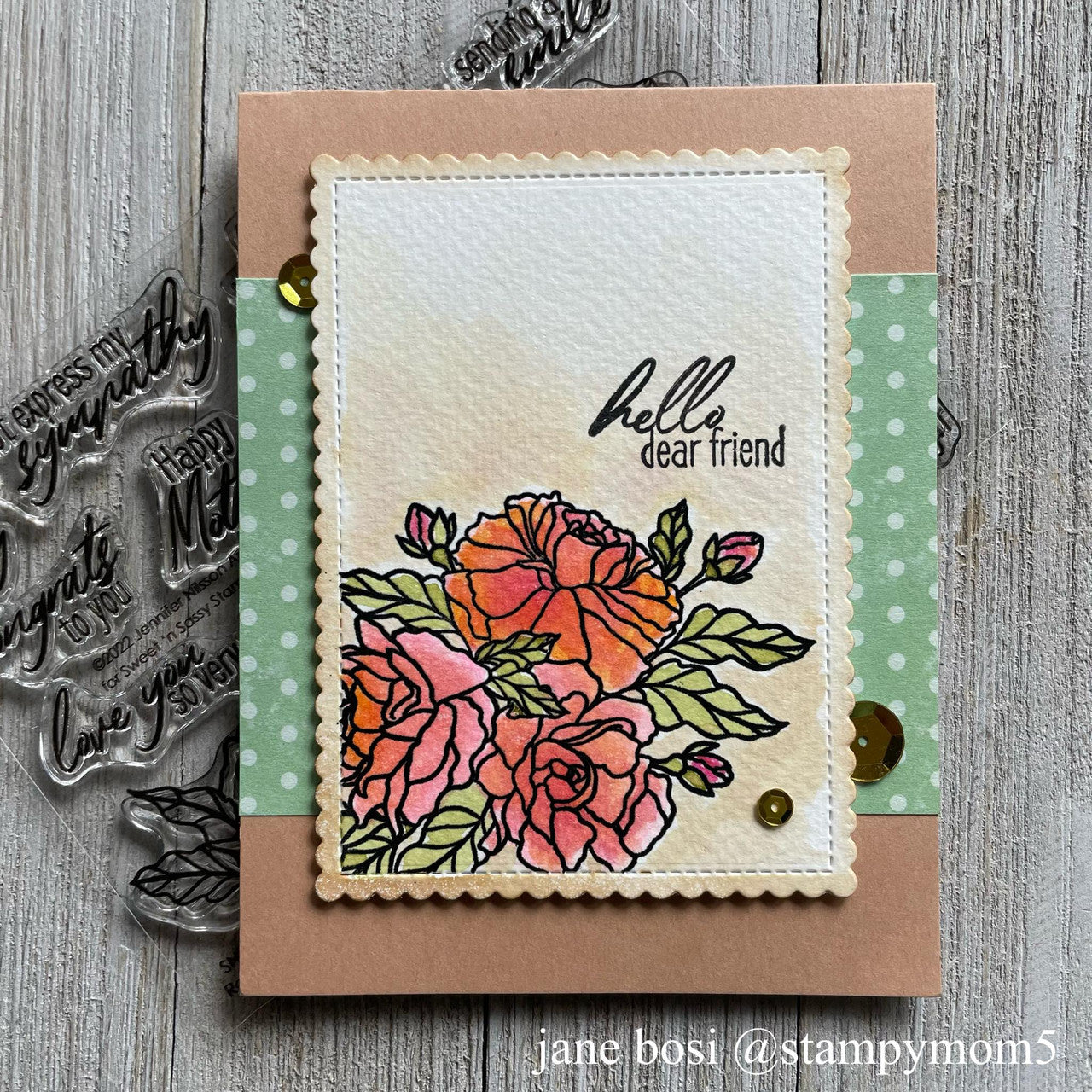 Roses for You Clear Stamp Set