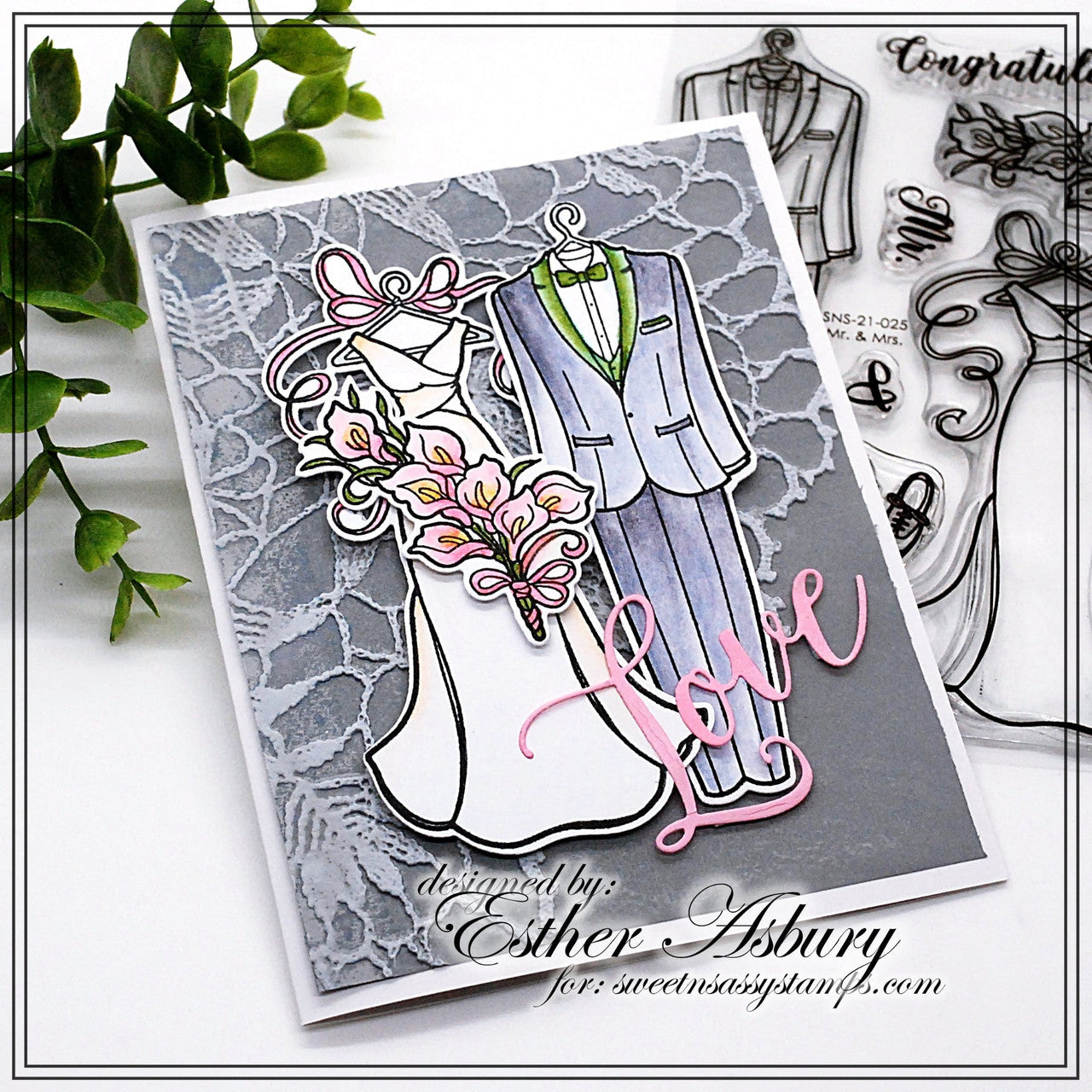 Mr. & Mrs. Clear Stamp Set