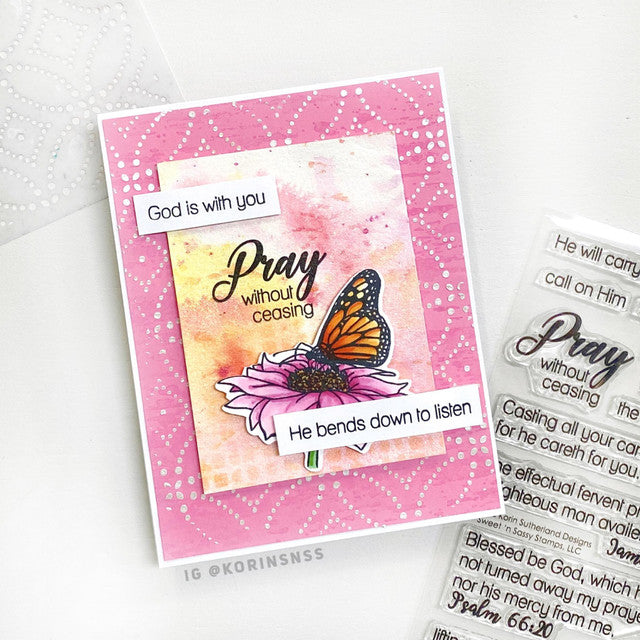 Pray Without Ceasing Clear Stamp Set