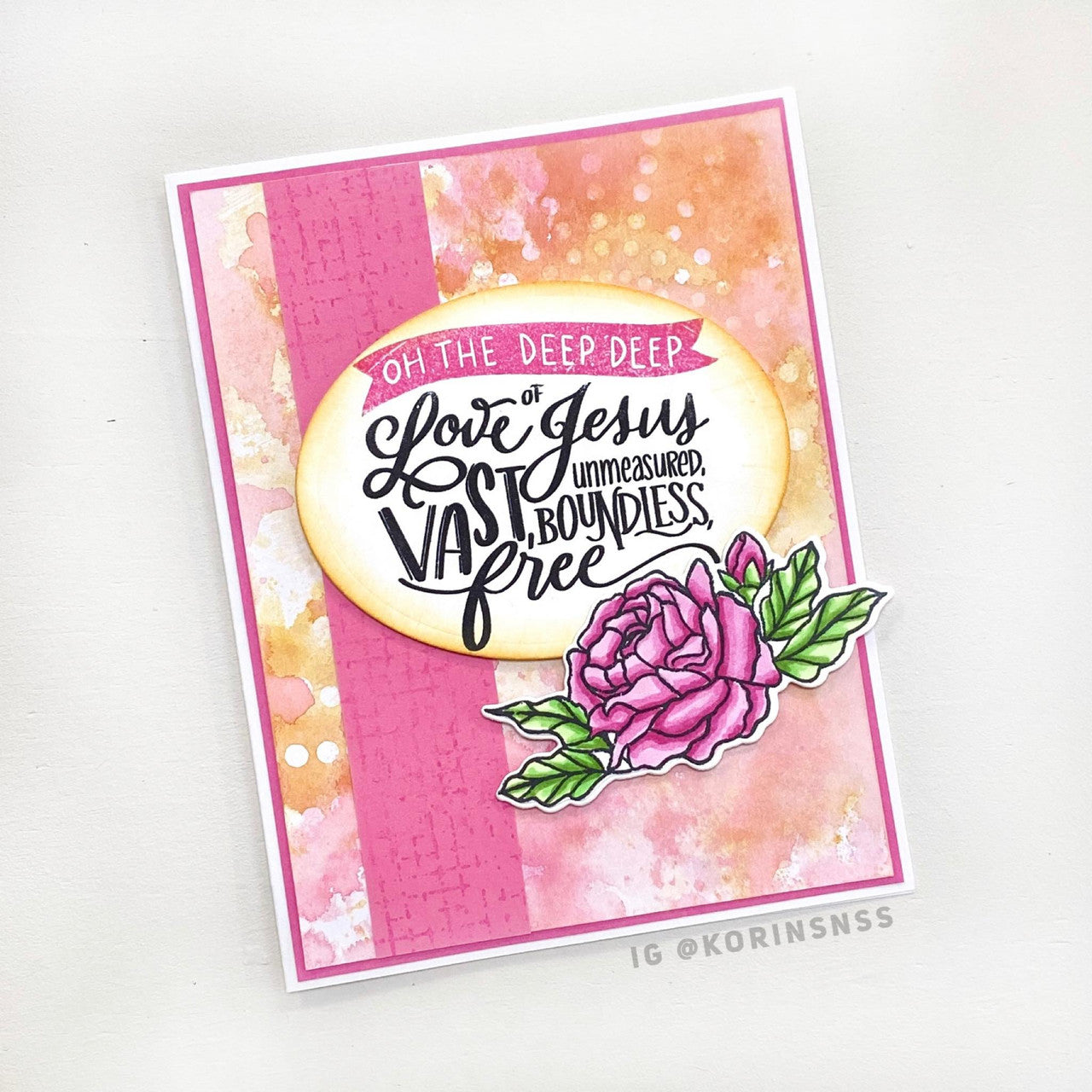 Hymn Word Art Clear Stamp Set