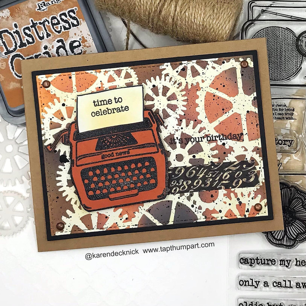 Birthday Wordfetti Clear Stamp Set