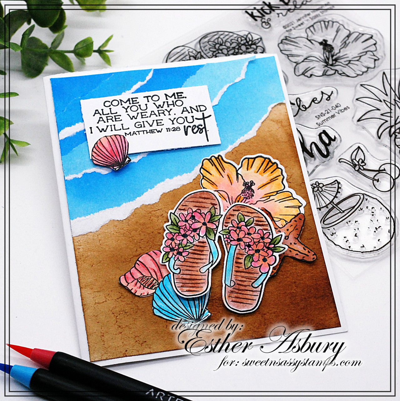 Summer Vibes Clear Stamp Set