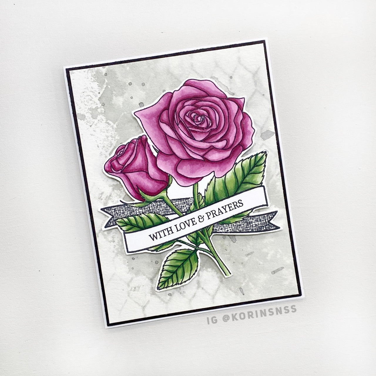 Rose Banner Clear Stamp Set