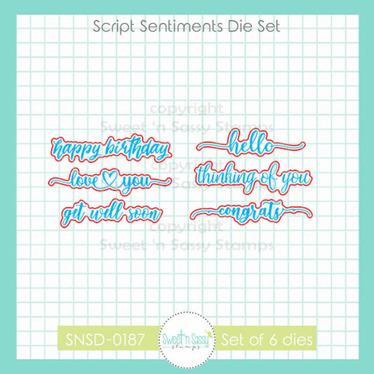 Script Sentiments Die Set