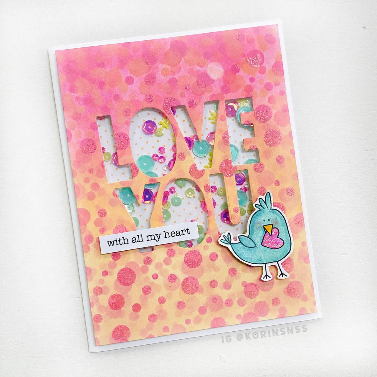 Love Wordfetti Clear Stamp Set