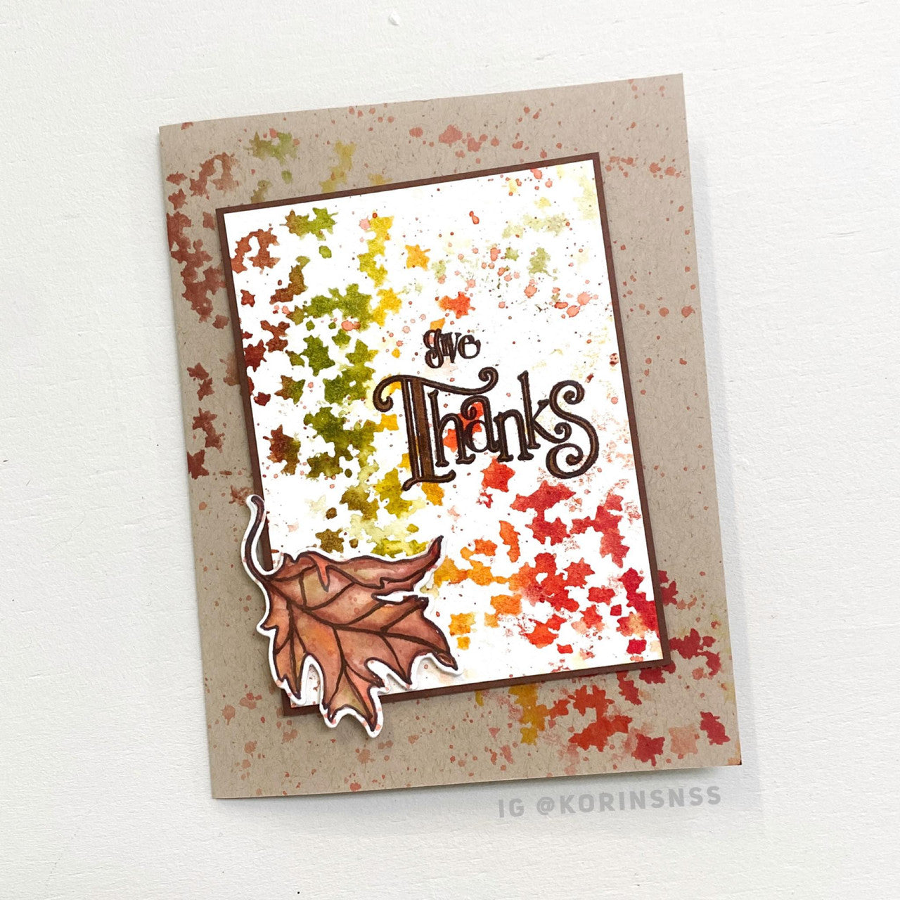 Falling Leaves Clear Stamp Set