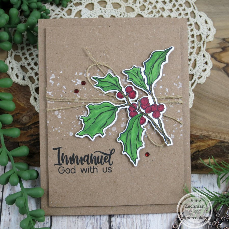 Holly Christmas Stamp & Die Bundle