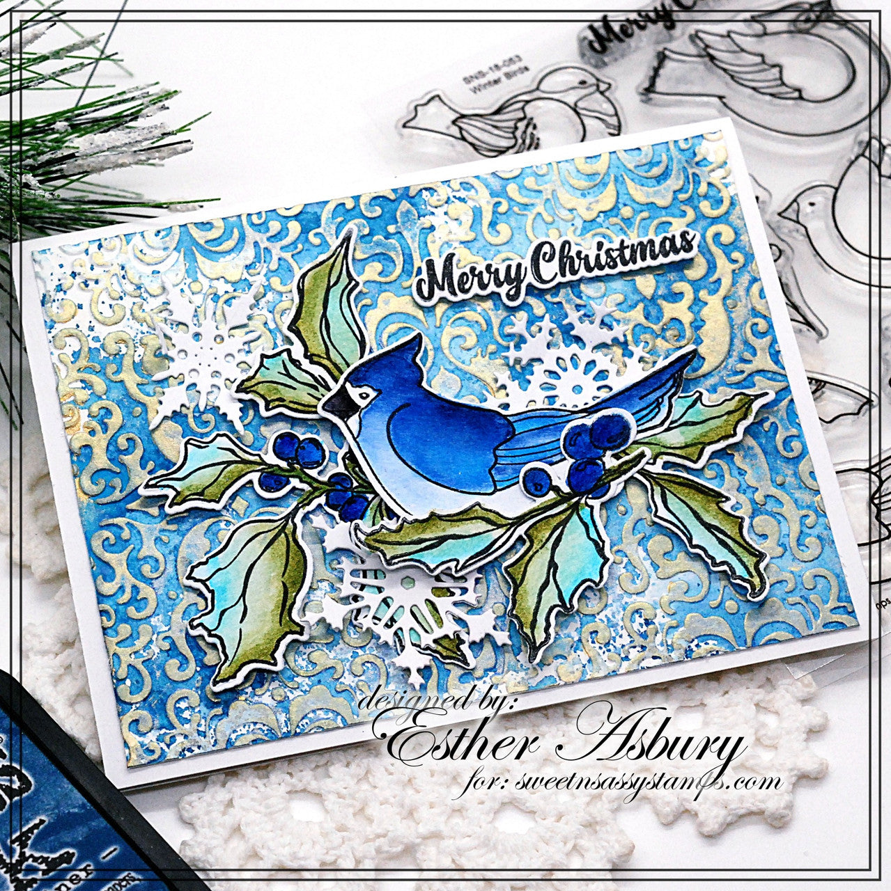 Holly Christmas Stamp & Die Bundle