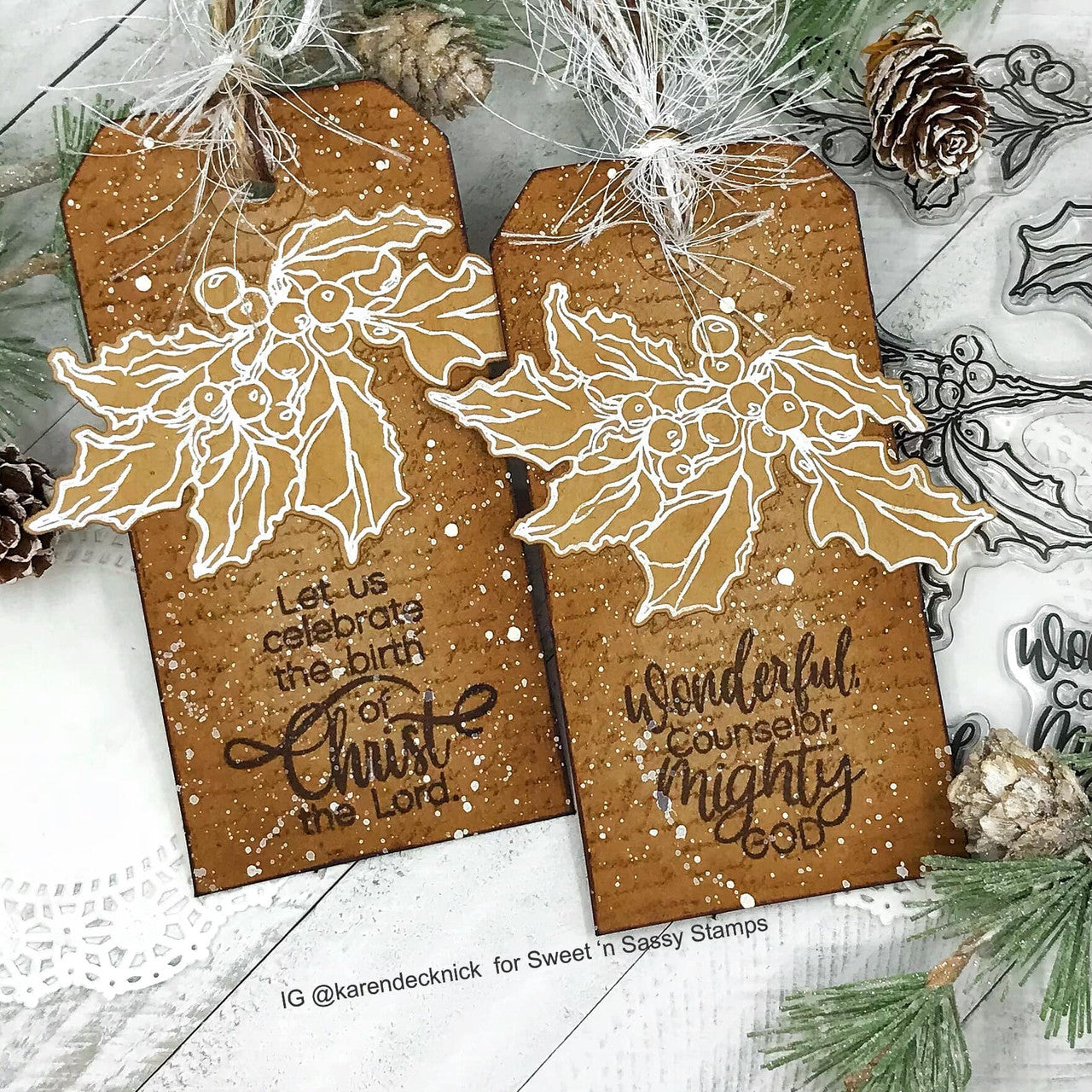 Holly Christmas Stamp & Die Bundle