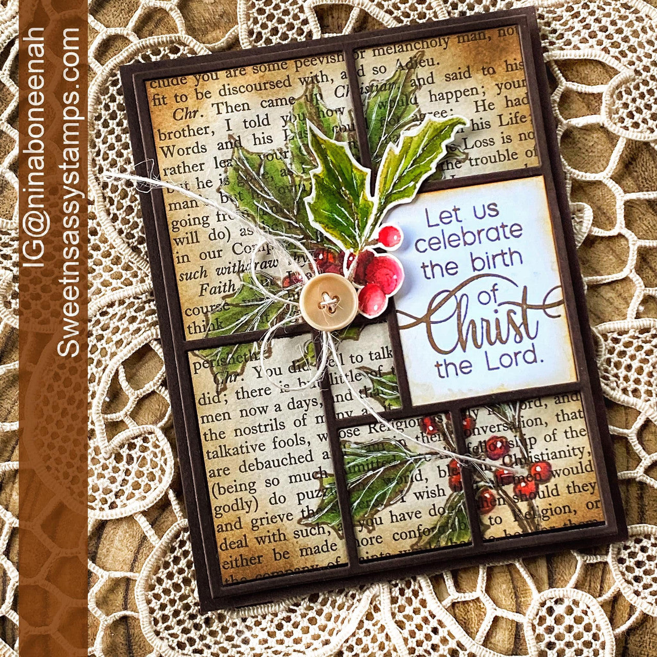 Holly Christmas Stamp & Die Bundle