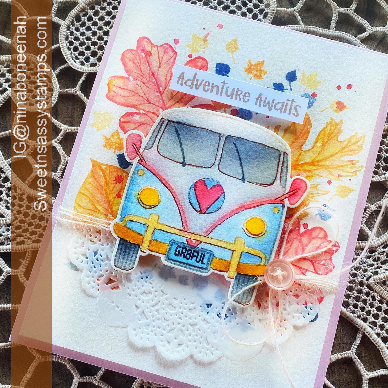 Vintage Van Clear Stamp Set