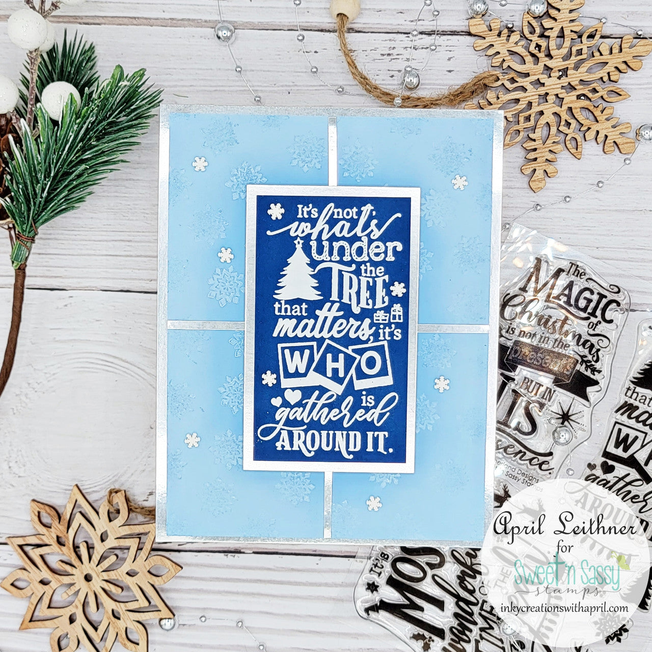 Christmas Word Art Clear Stamp Set