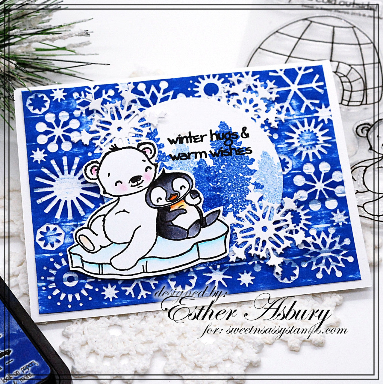 Winter Hugs Clear Stamp Set