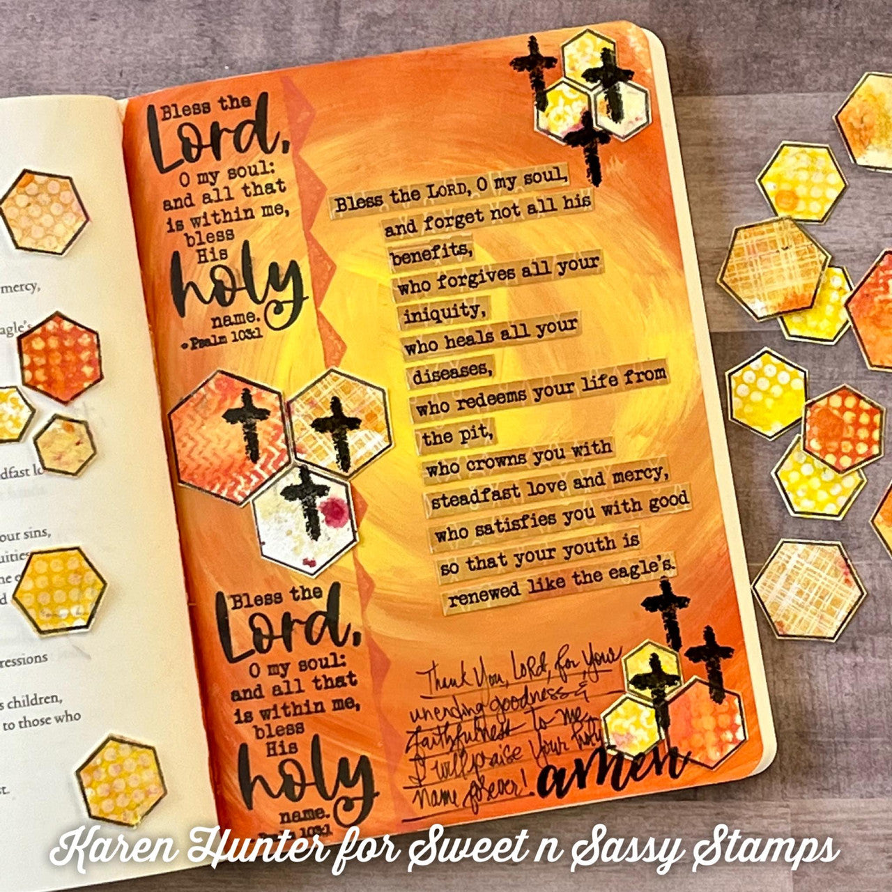 Cheerful Hexies Die Set