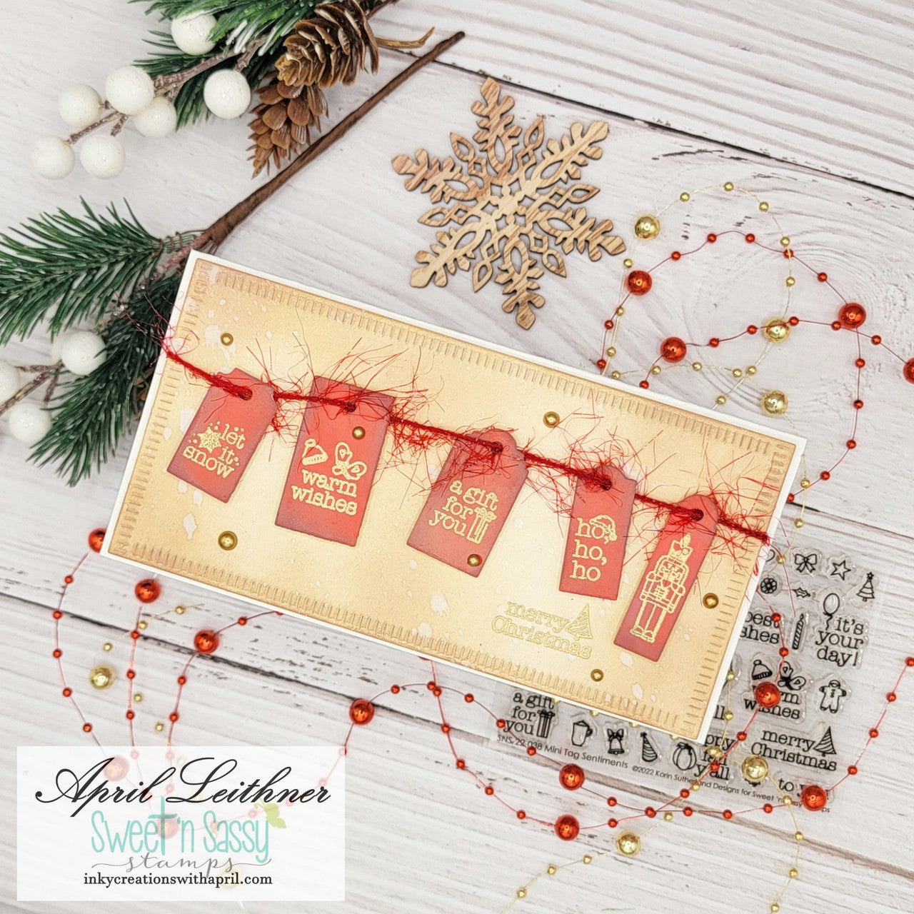 Mini Tag Sentiments Clear Stamp Set