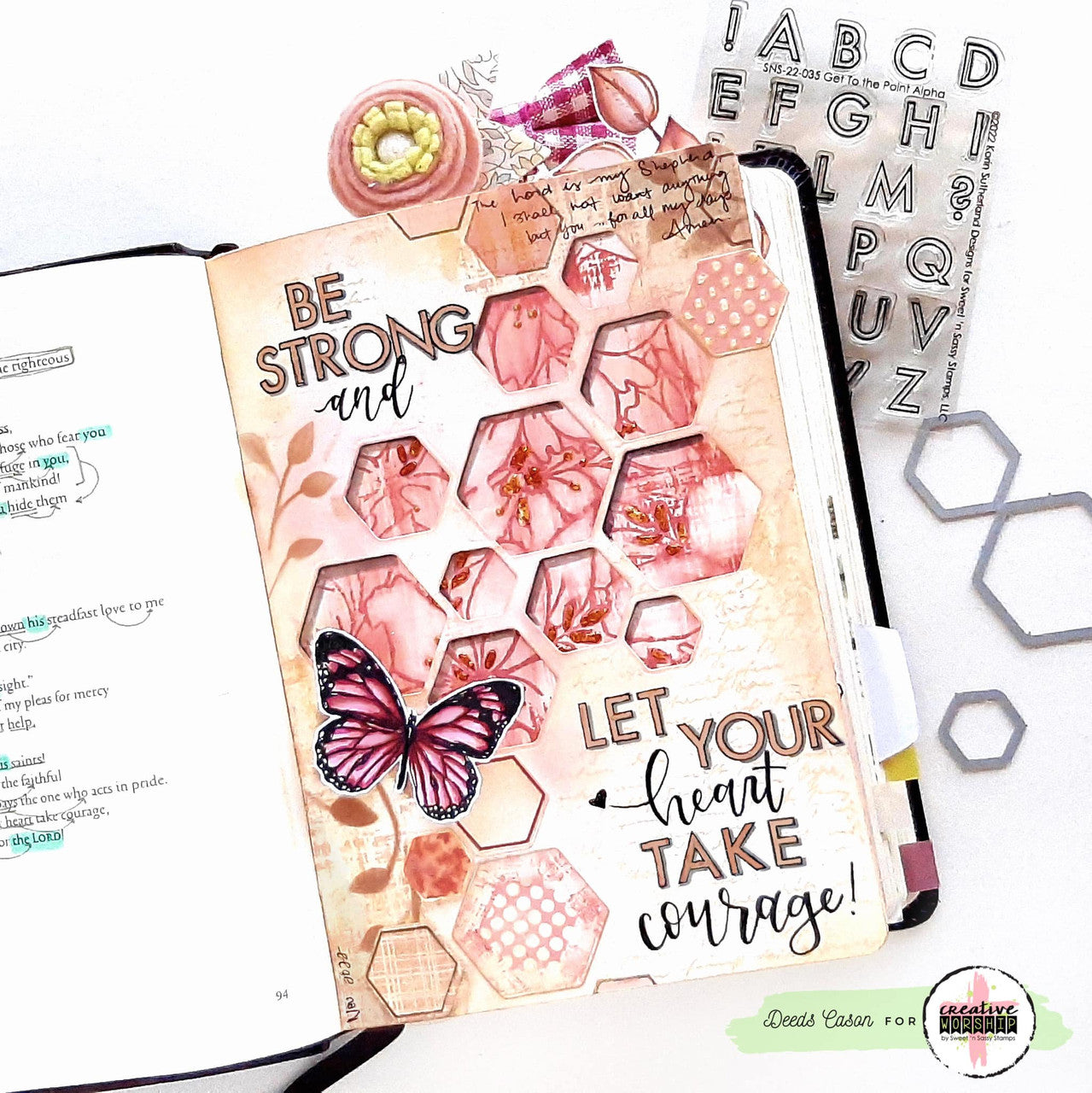 Cheerful Hexies Clear Stamp Set