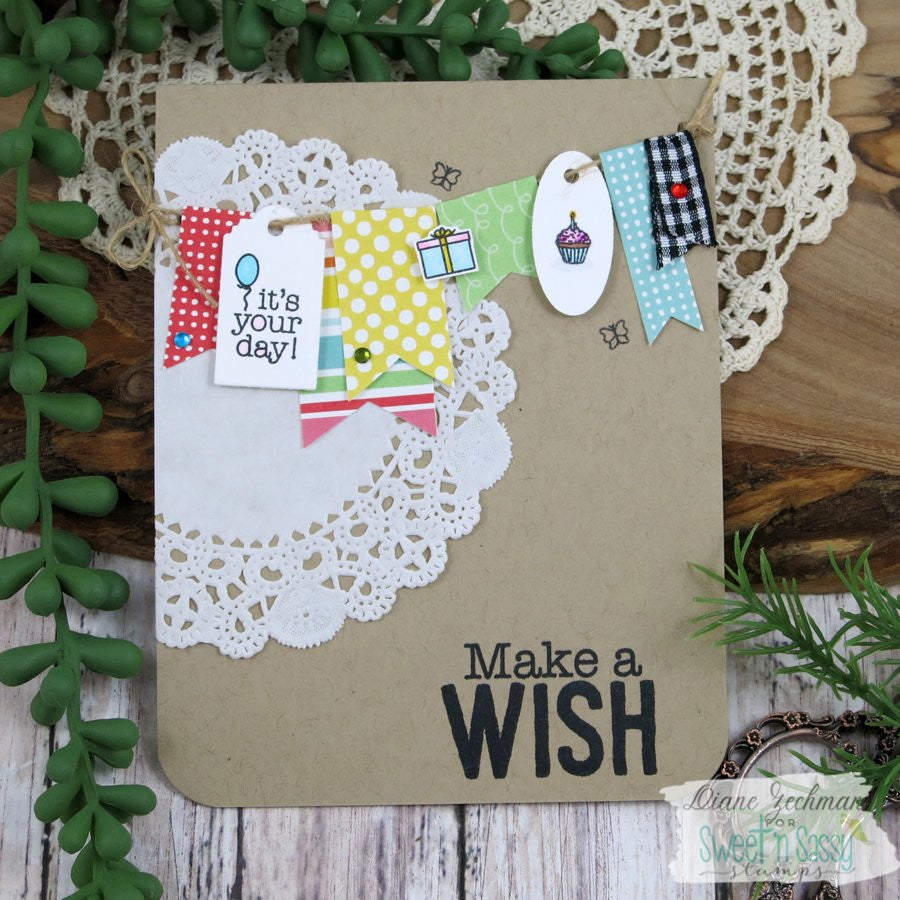 Mini Tag Sentiments Clear Stamp Set