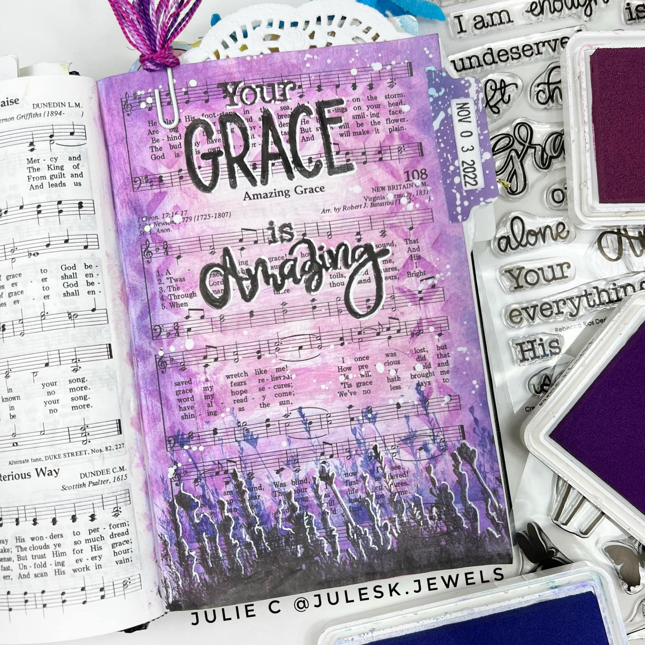 Grace Upon Grace Clear Stamp Set