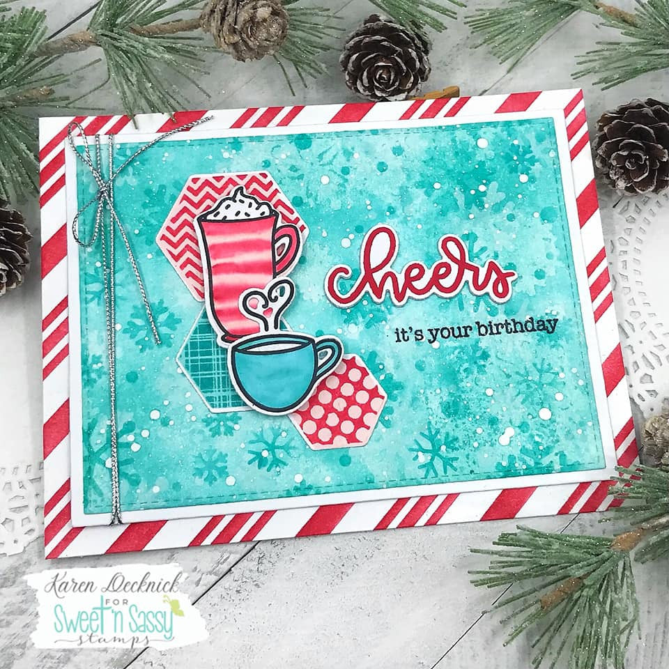 Cheerful Hexies Clear Stamp Set