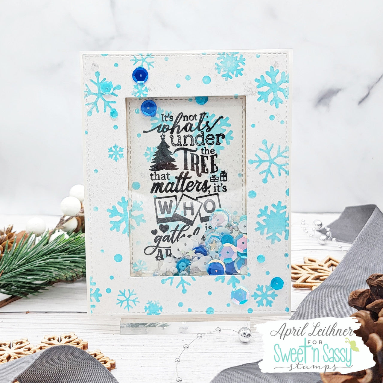 Christmas Word Art Clear Stamp Set