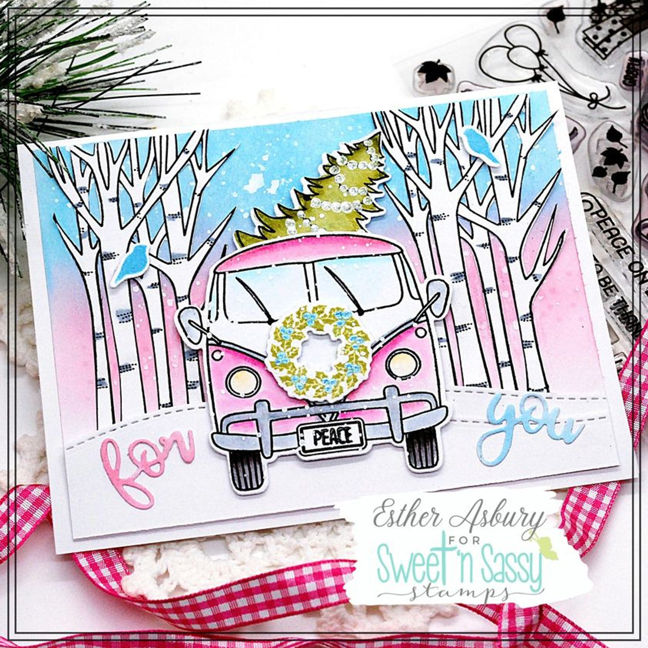 Vintage Van Clear Stamp Set