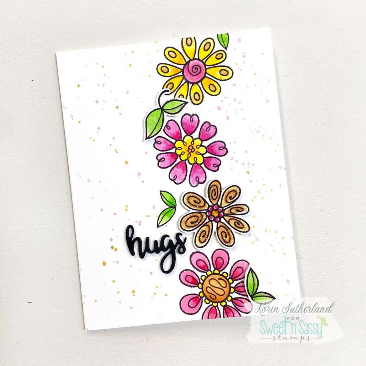 Doodle Florals Clear Stamp Set