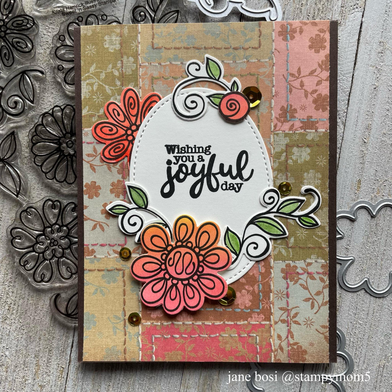 Doodle Florals Clear Stamp Set