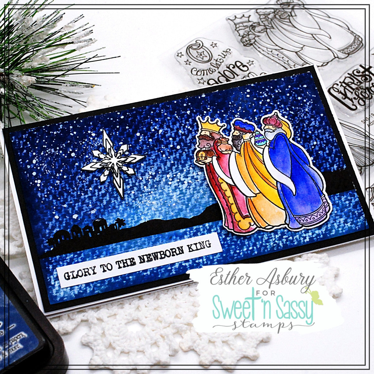 Scene Silhouettes: Jesus is Born Clear Stamp Set