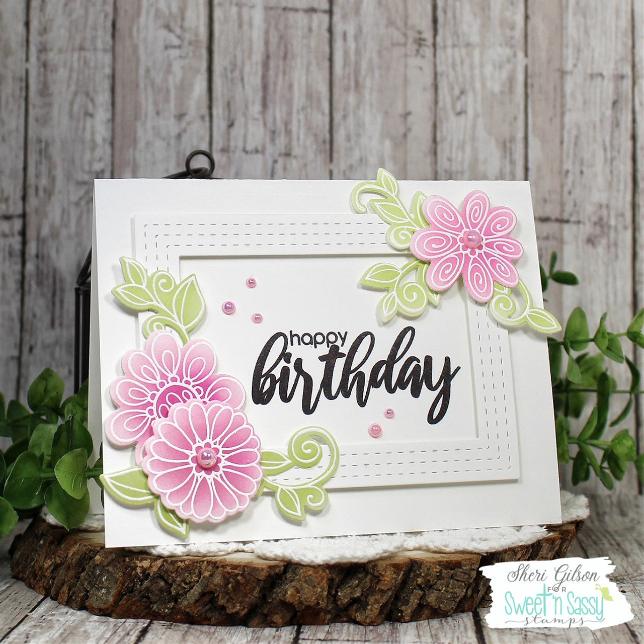 Doodle Florals Clear Stamp Set