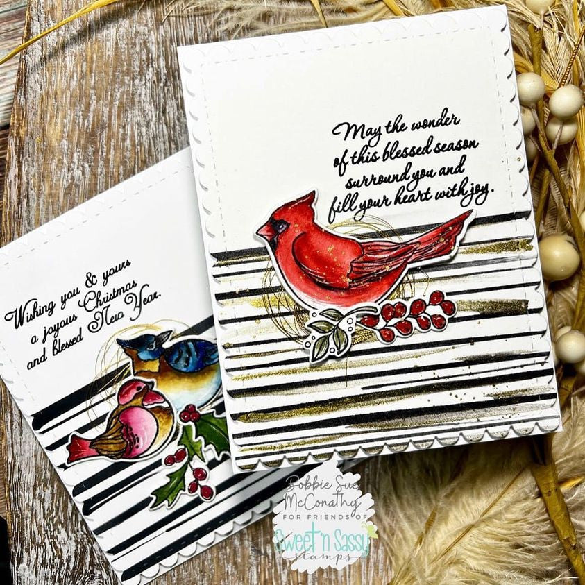 Winter Birds Stamp & Die Bundle